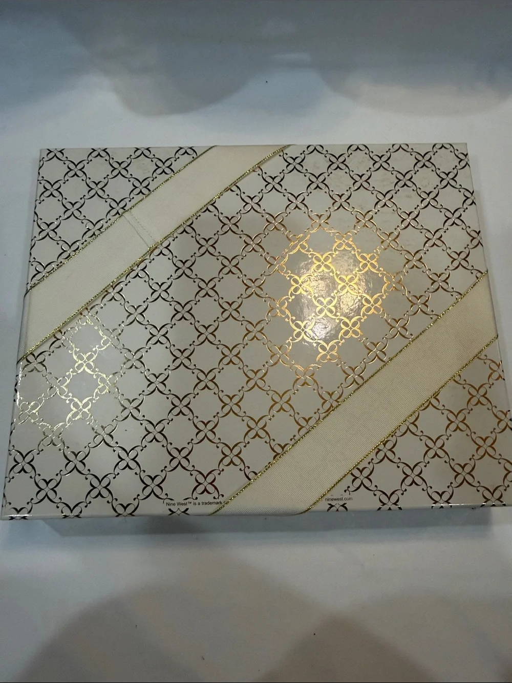 Nine West Light Gray Pom Beanie and Plaid Scarf Gift Set